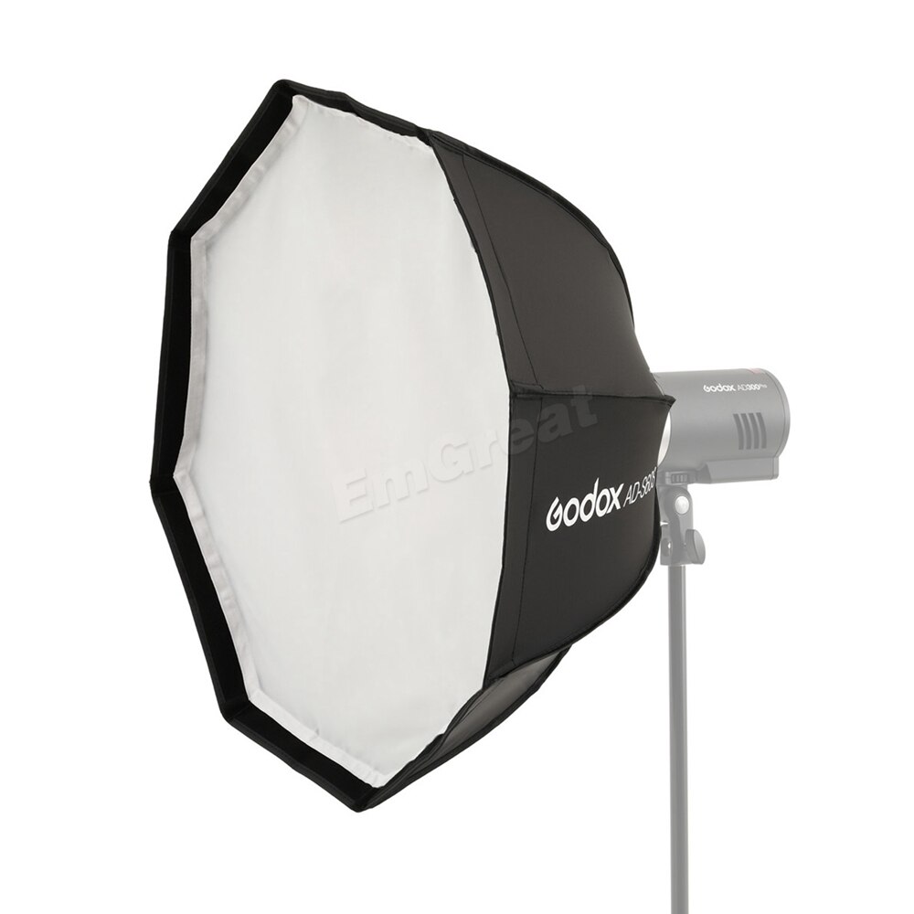 Godox ad -s60s 60cm sølv dyb parabolsk softbox med honeycomb grid godox mount til  ad300 pro  ml60 led videolys