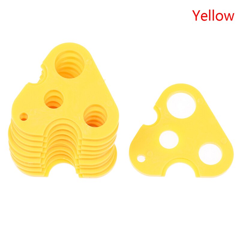 10 stuks etherische olie opener gereedschap plastic flesopeners kurkentrekker gereedschap voor hervulbare flessen: Geel