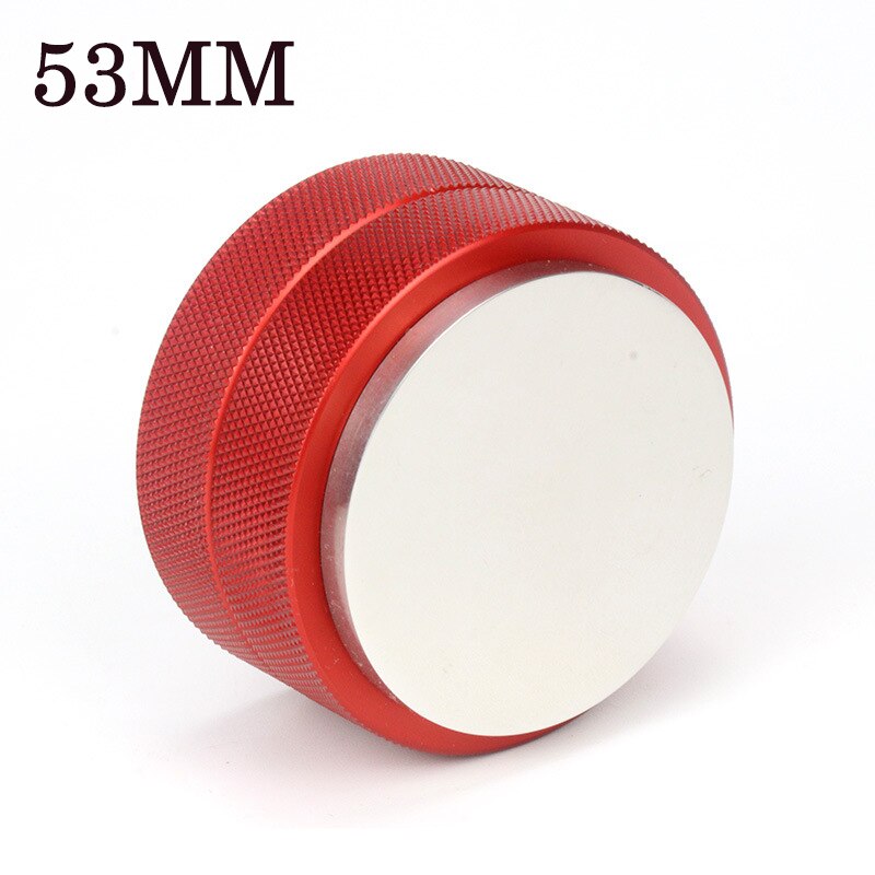 51/53mm Adjustable 304 Stainless Steel Coffee Espresso Tamper Macaron Convex Four Angled Slopes Base Trefoil Distribution Tool