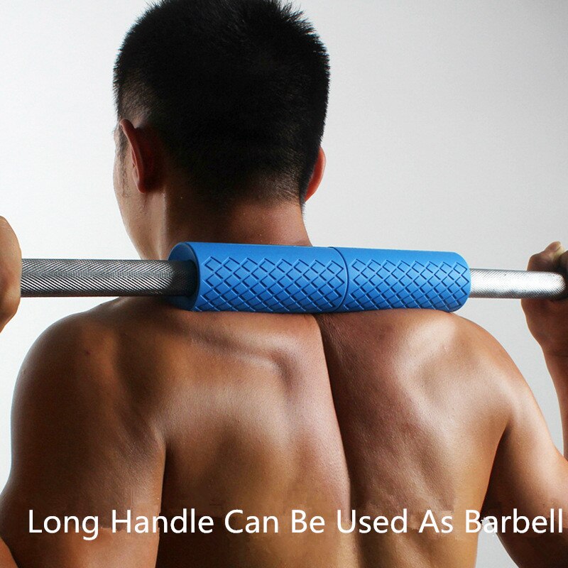 Weightlifting Barbell Grip Fitness Thick Dumbbell Bar Handle Pull Up Support Silicon Anti-Slip Protect Pad For Body Building Men