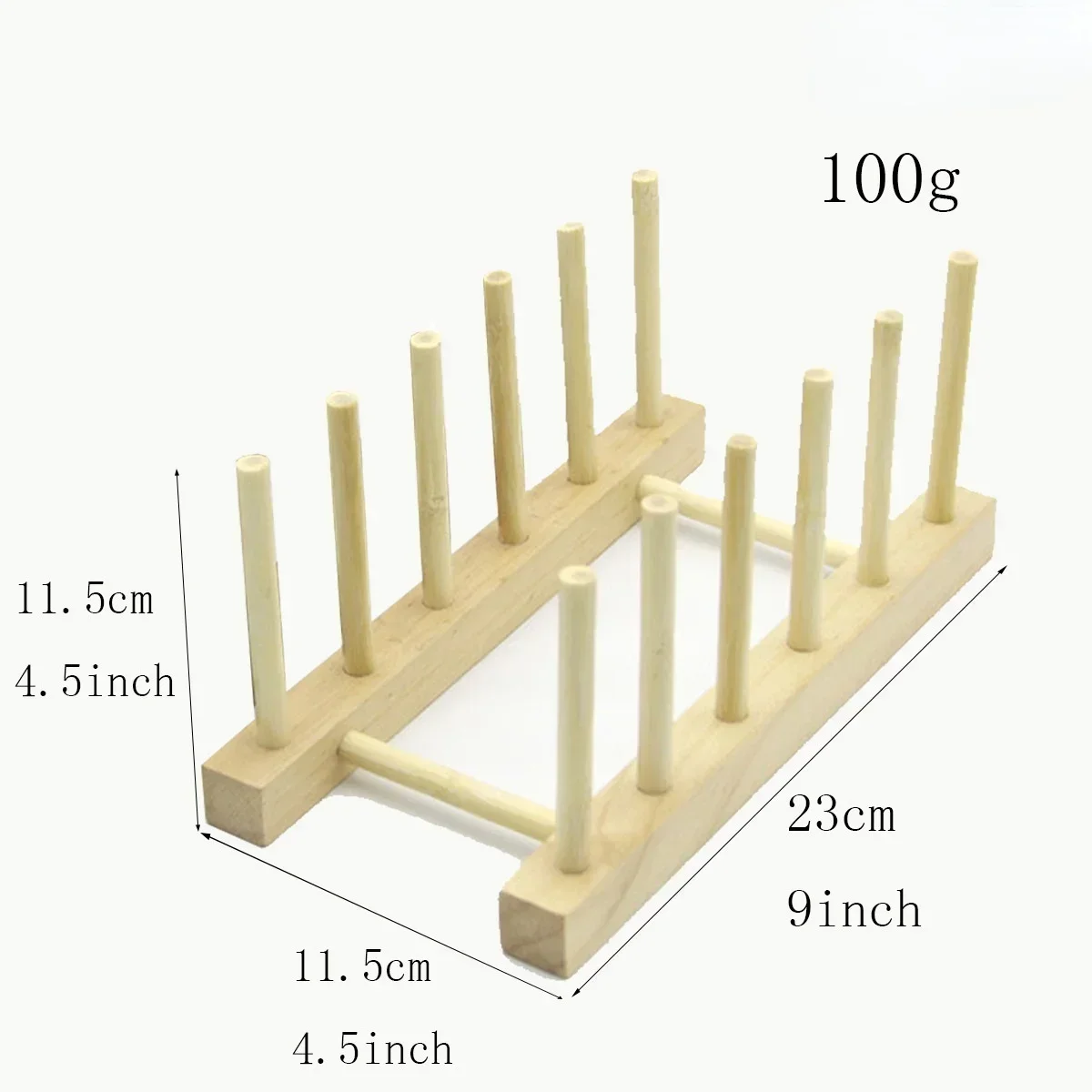 Wooden Kitchen Dish Drain Rack Dinnerware Storage Organizer Tray Plate Cup Drying Shelf Drainer Holders Table Book Display Stand: DARK GRAY
