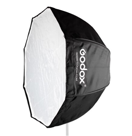 Godox 120cm 47in portátil octagon softbox guarda-chuva brolly refletor para flash speedlight