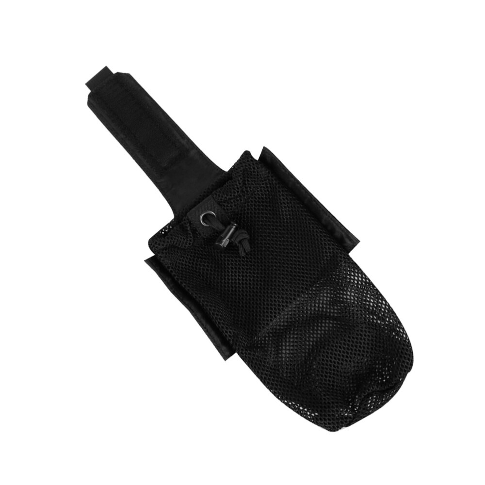 1PC Attachment Molle System Vest Accessory Kit Storage Molle Bag Foldable Bottle Pouch for Outdoor Camping Hiking (Black)