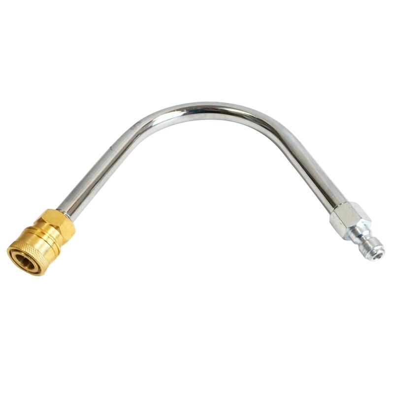 Gutter Cleaner Attachment for Pressure Washer, Coupled with 1/4 Inch Quick Connect,90 Degree Curved Rod