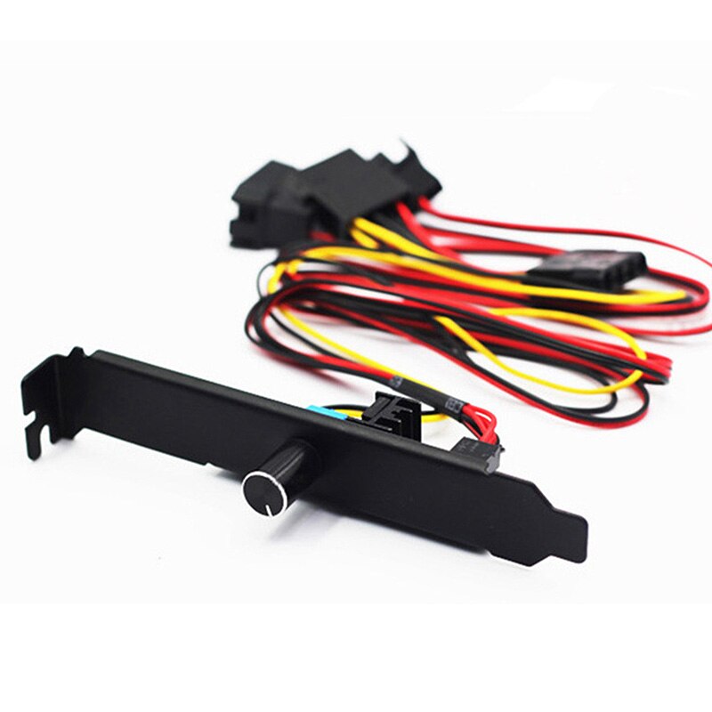 Desktop Computer Fan Speed Controller, PCI Bit 3-Way Fan Controller Chis Fan Speed Hub