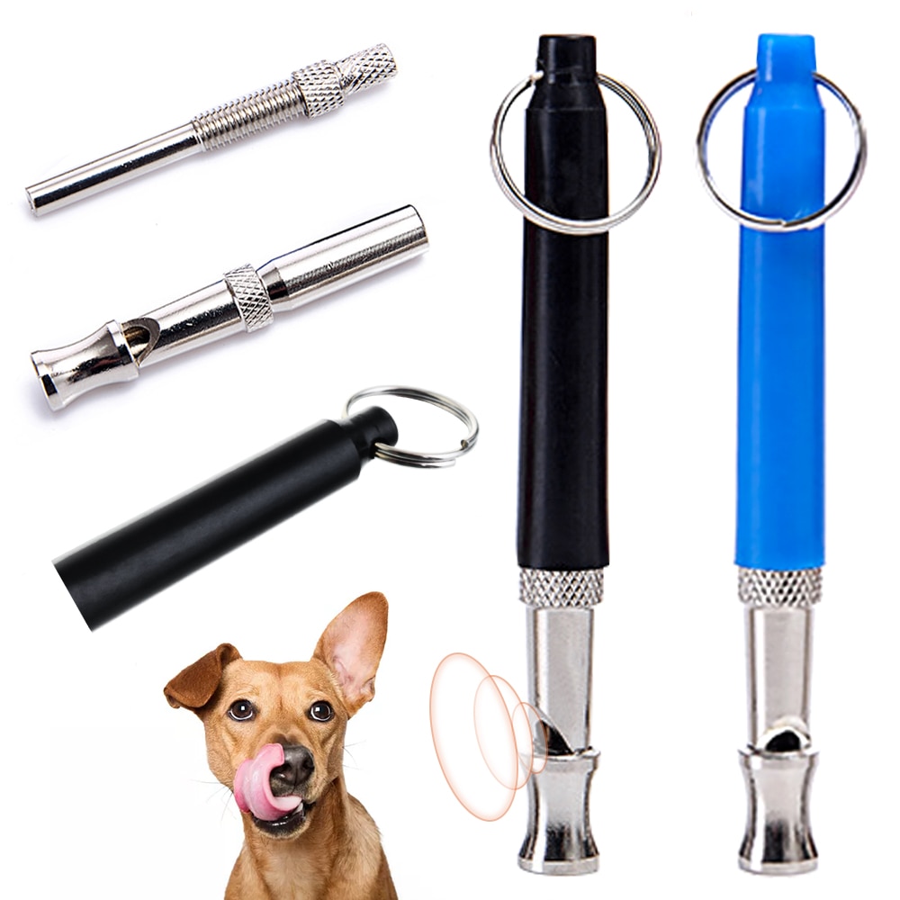 1/2pcs Puppy Pet Dog Whistle Two-tone Ultrasonic Flute Stop Barking Ultrasonic Sound Dog Training Whistle Dog Repeller Toy