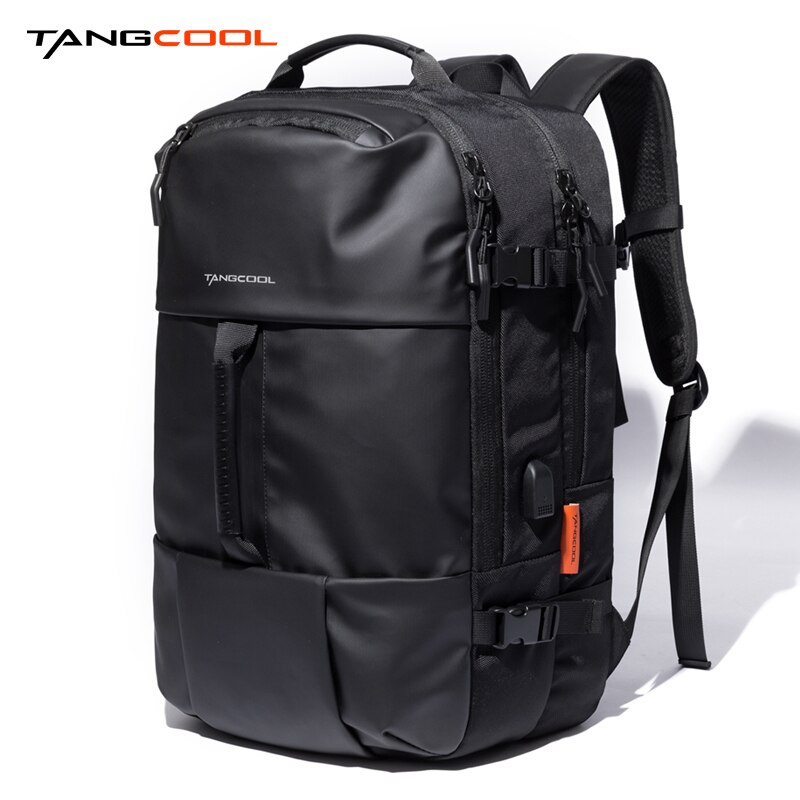 Tangcool Mode Mannen Rugzak Grote Capaciteit Mannelijke Mochila Waterdichte Tas USB Opladen 17.3 inch Laptop Rugzak: Default Title