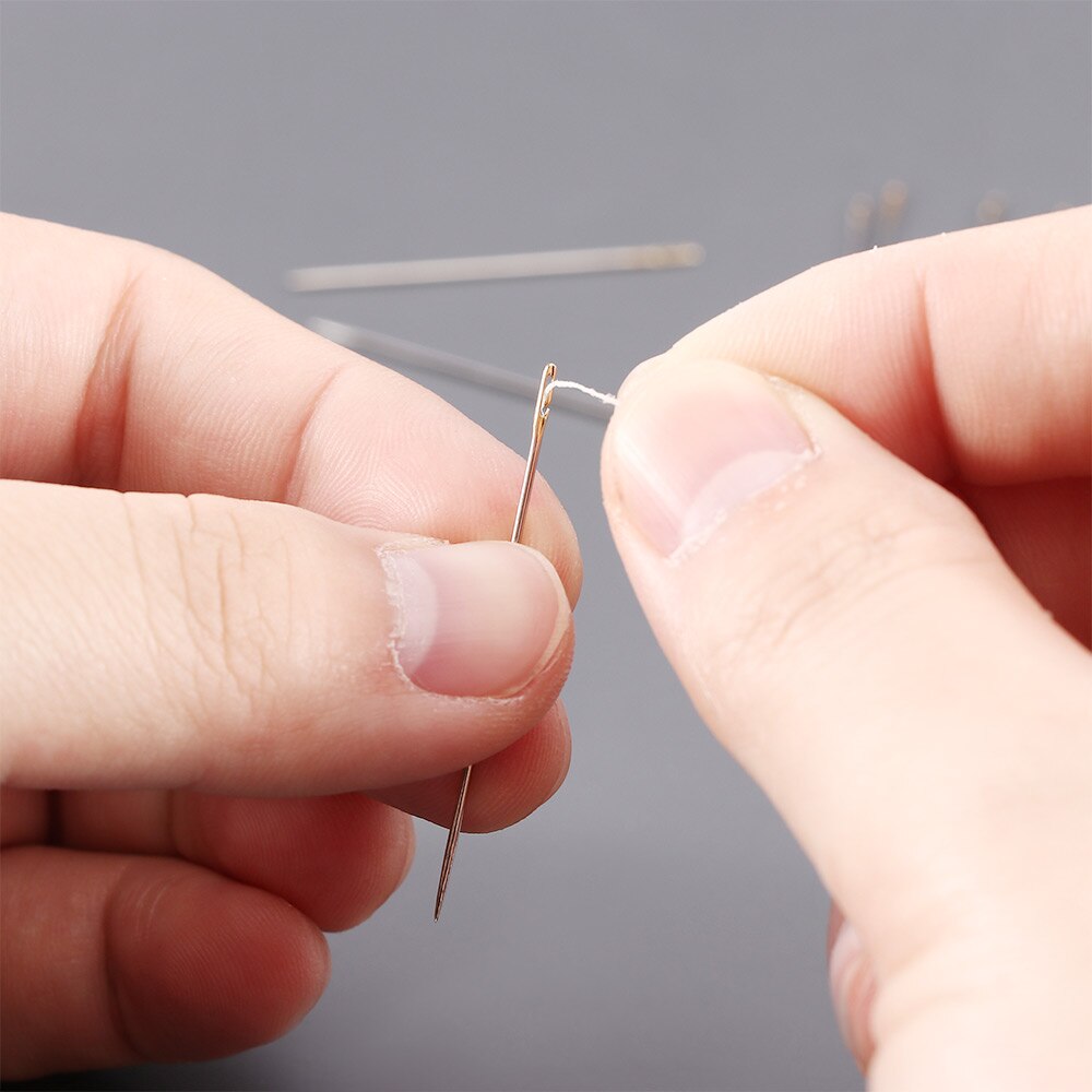 Assorted Sizes Self-threading Hand Sewing Needles Simple Easy Thread Embroidery Tool Hand Sewing Needle Without Threading