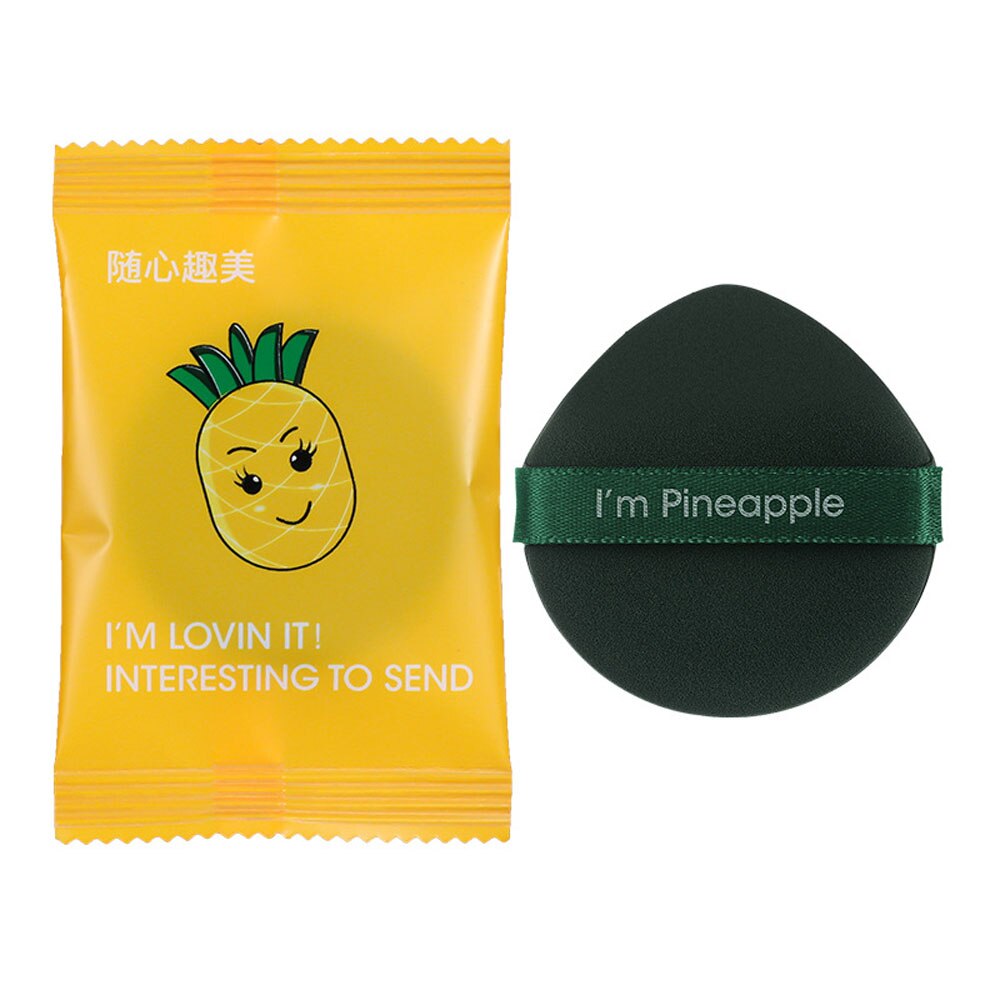 Round Shape Soft Cosmetic Puff Facial Face Body Powder Foundation Puff Portable Makeup Foundation Sponge: green Drop Shape