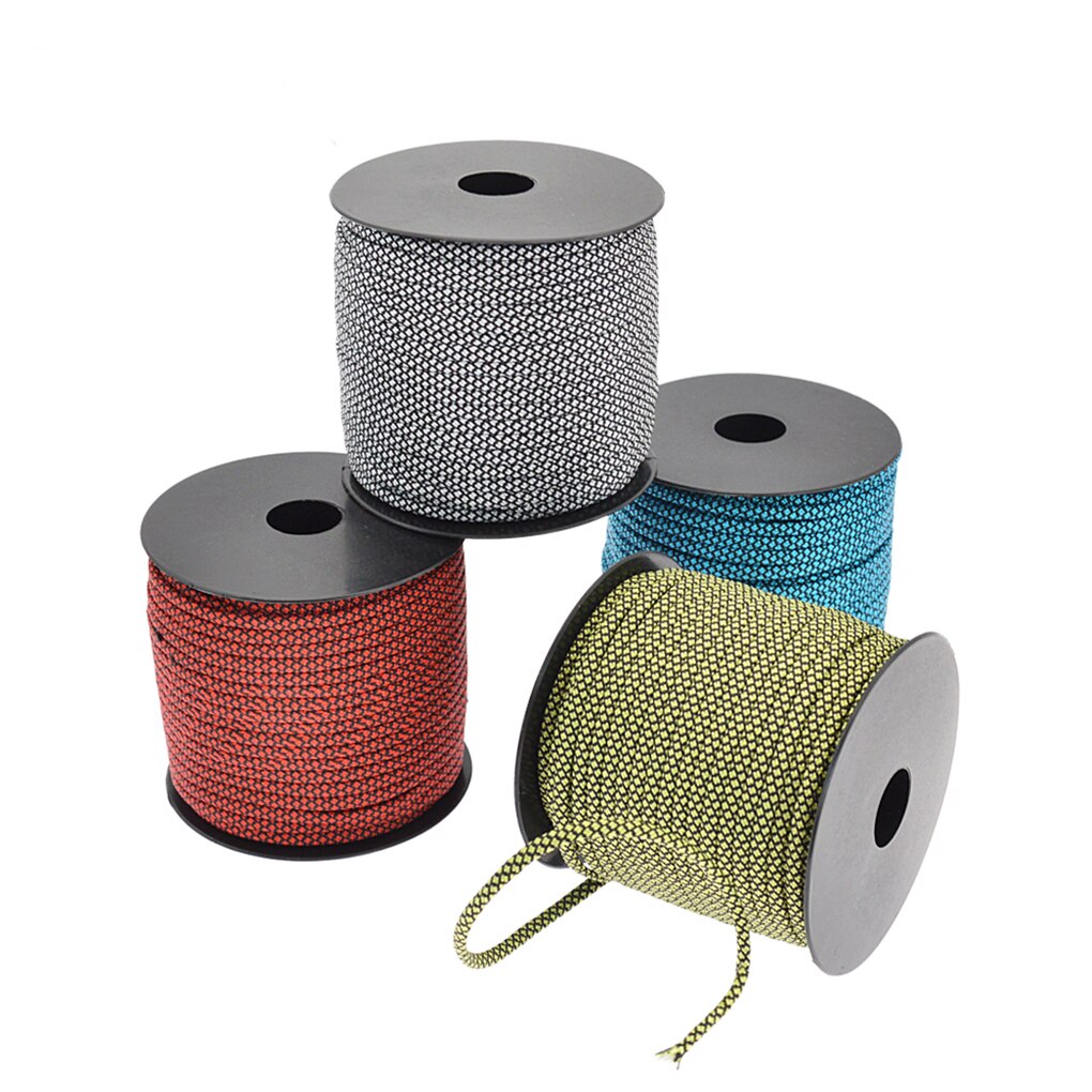 Corde paracorde pour plongée sous-marine, 50M, sangle de tente pour parapluie, randonnée, parachutisme