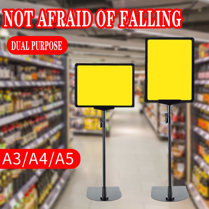 Cartel vertical A5 para exhibición de frutería, cartel publicitario para almacén, supermercado, etiqueta de precio, soporte de exhibición