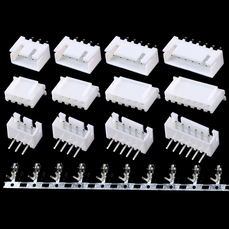 JST XH2.54 2/3/4/5 Pin Terminals Plastic Shell Stekker + Vrouwelijke Socket Draad Connector XH 2.54 2P 3P 4P 5P 6P 7P 8P 9P 10P 12P