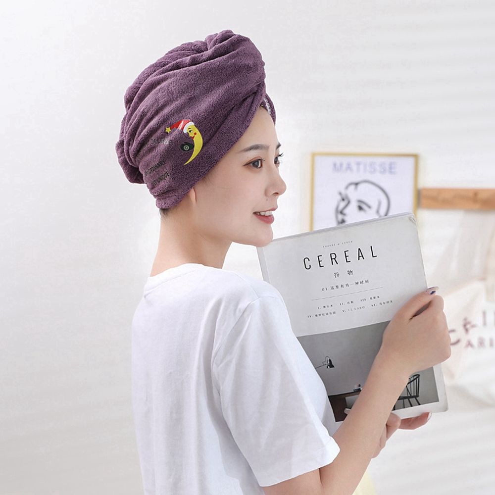 Toalla suave de microfibra para mujer y adultos, para el cabello Toalla de baño, toalla de rizo para el hogar, turbante para secar el cabello, 1 unidad