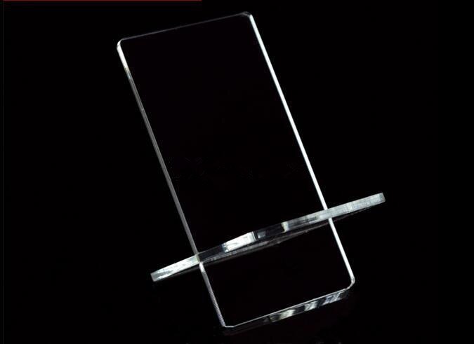 5pcs Mobile cell phone display stand rack Clear Acrylic phone case shoes/ Action doll holder jewelry bracket: Style 1