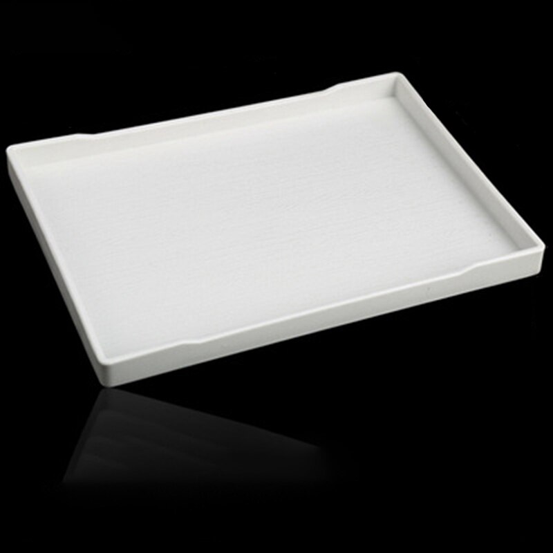 1pcs Rectangular Hotel Melamine Tray Water Cup Tea Tray Plastic Room Washing Storage Trays: WT5