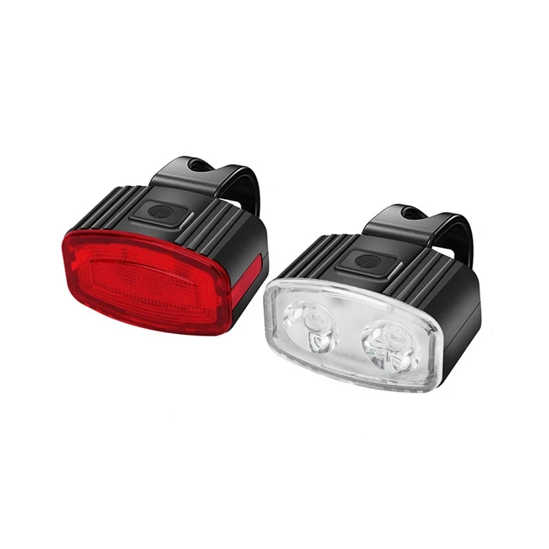 LED Fahrrad Rücklichter USB Aufladbare Fahrrad Rot Licht IPX4 Wasserdicht Straße Mountainbike Vorne Hinten Licht Typ-C MTB Lampe: Rot