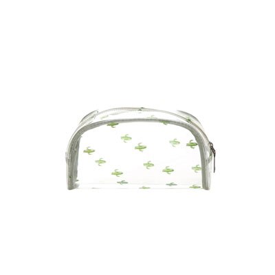 Durable Wasserdicht PVC frauen Reise Kosmetik Tasche Verdickt Transparent Multi Zweck Zipper Make-Up Tasche: Cactus Ellipse