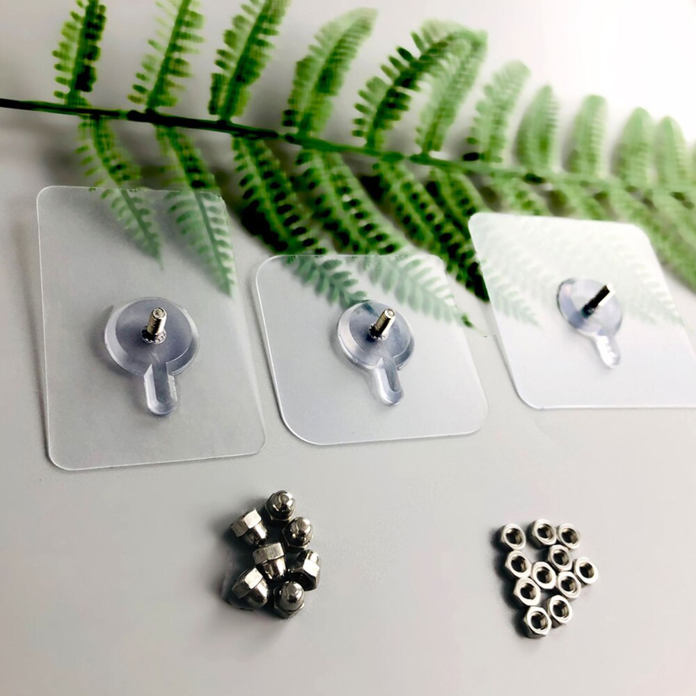 Crochets auto-adhésifs, tampons adhésifs, autocollants pour vis murales, 10 pièces