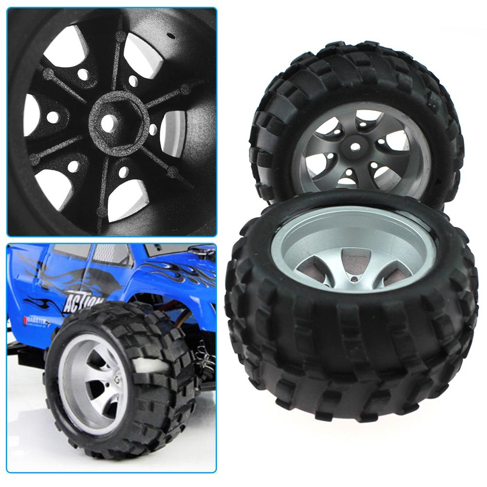 2/4pcs RC Car Tires Rubber Mini Tire Set Wheel Rim Tyre RC Vehicle Parts For WLtoys A979 A979-B A979-A A979-02