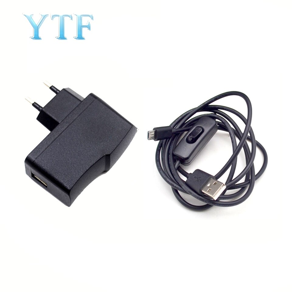 10Pcs 5V 2.5A And 5V 2.5A Micro USB Charger Adapter Cable Switching Power Supply For Raspberry Pi 2 3 B + B Latest EU USA: EU