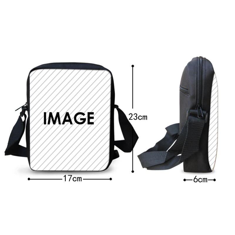 Instantarts engraçado 3d chapéu vermelho pet pug cão impresso crossbody saco para meninas meninos chirstmas presente mini bolsas de viagem sacos do mensageiro