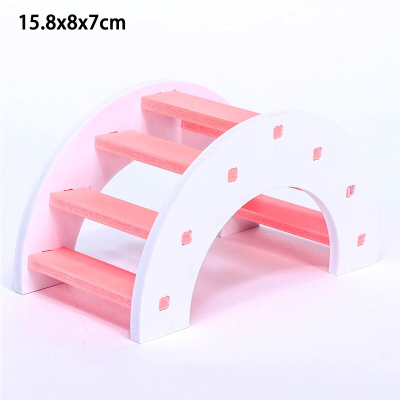 Niche de Hamster de luxe, maison de couchage, écureuil hérisson Chinchilla cochon d&#39;inde maison de jeu bricolage petits animaux Cage produits: pink-2