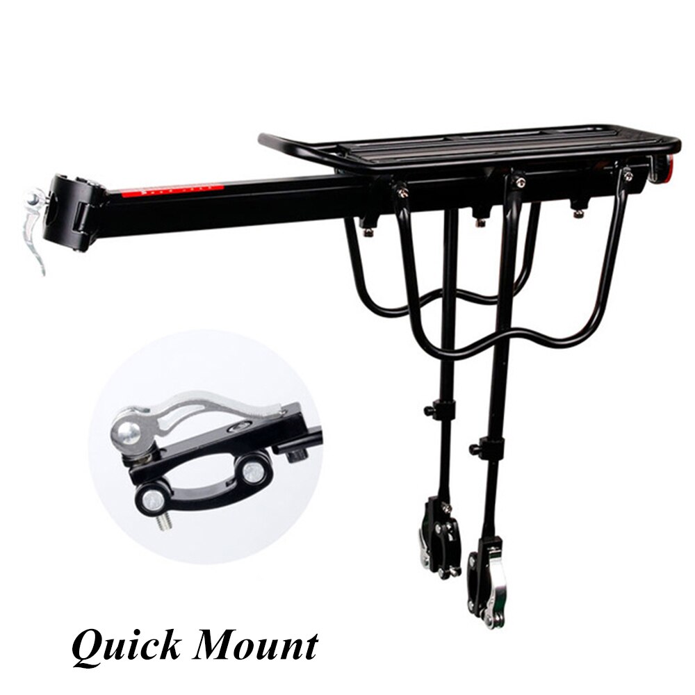20-29 tommer mtb cykelholder cykelholder cykelbagagebærer last aluminiumslegering bagre rack hyldecykler med installationsværktøjer: Hurtig montering