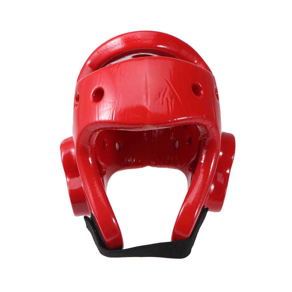 Kids Sparring Headgear EVA Taekwondo Helmet Shock Absorbant Kickboxing Player Air Vented Head Shield - Size XS (Red)
