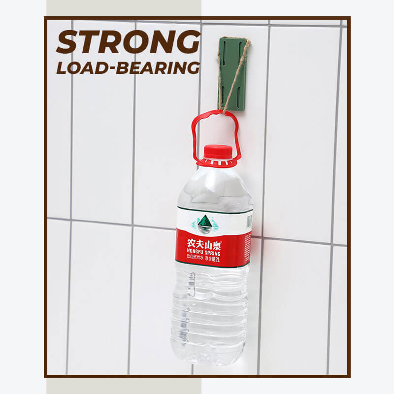 4Pc Free Punching Adhesive Hook Plug-in Fixture Wall-mounted Socket-outlet Storage Rack Plug-in Board Router Fixed Wall Sticker