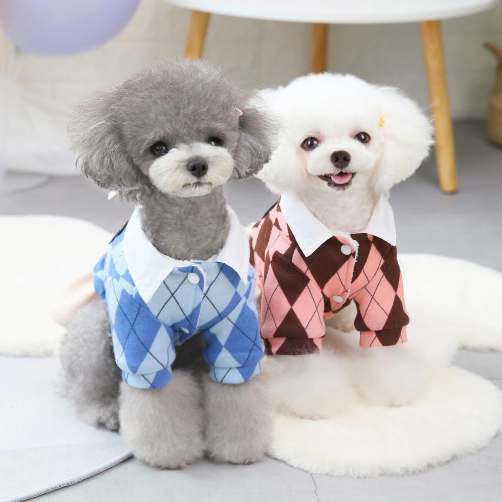 Mode Stijlvolle Puppy Stijlvolle Pluizige Jurk Vest Huisdier Rok Plaid Puppy Kostuum