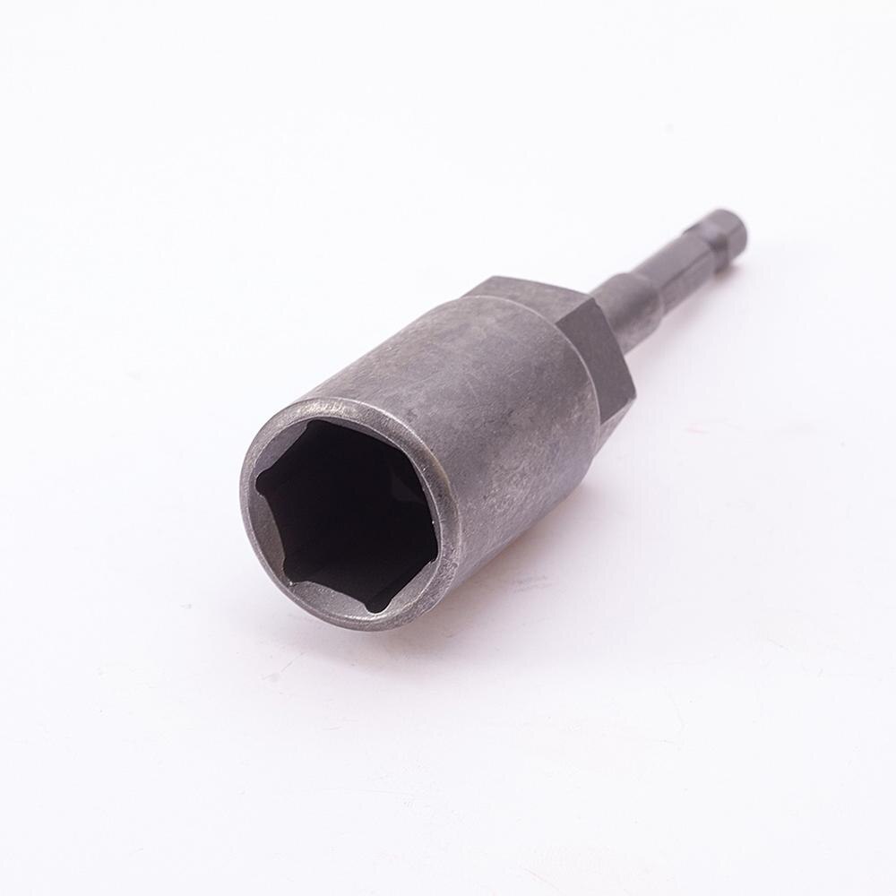 1/4 " drev 7 ~ 19mm sekskantede fatninger 100mm totallængde metalstødmøtrik sætter driver socket bit håndværktøjssæt 1 ~ 3 stk.: 17mm x1 stk