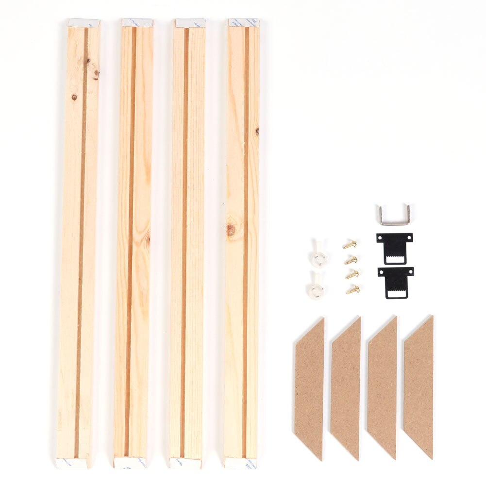 DIY Solid Wood Canvas Painting Inner Frame Kit Wooden Art Wall Photo Poster Frames Picture Accessories Home Decoration: 40x40cm