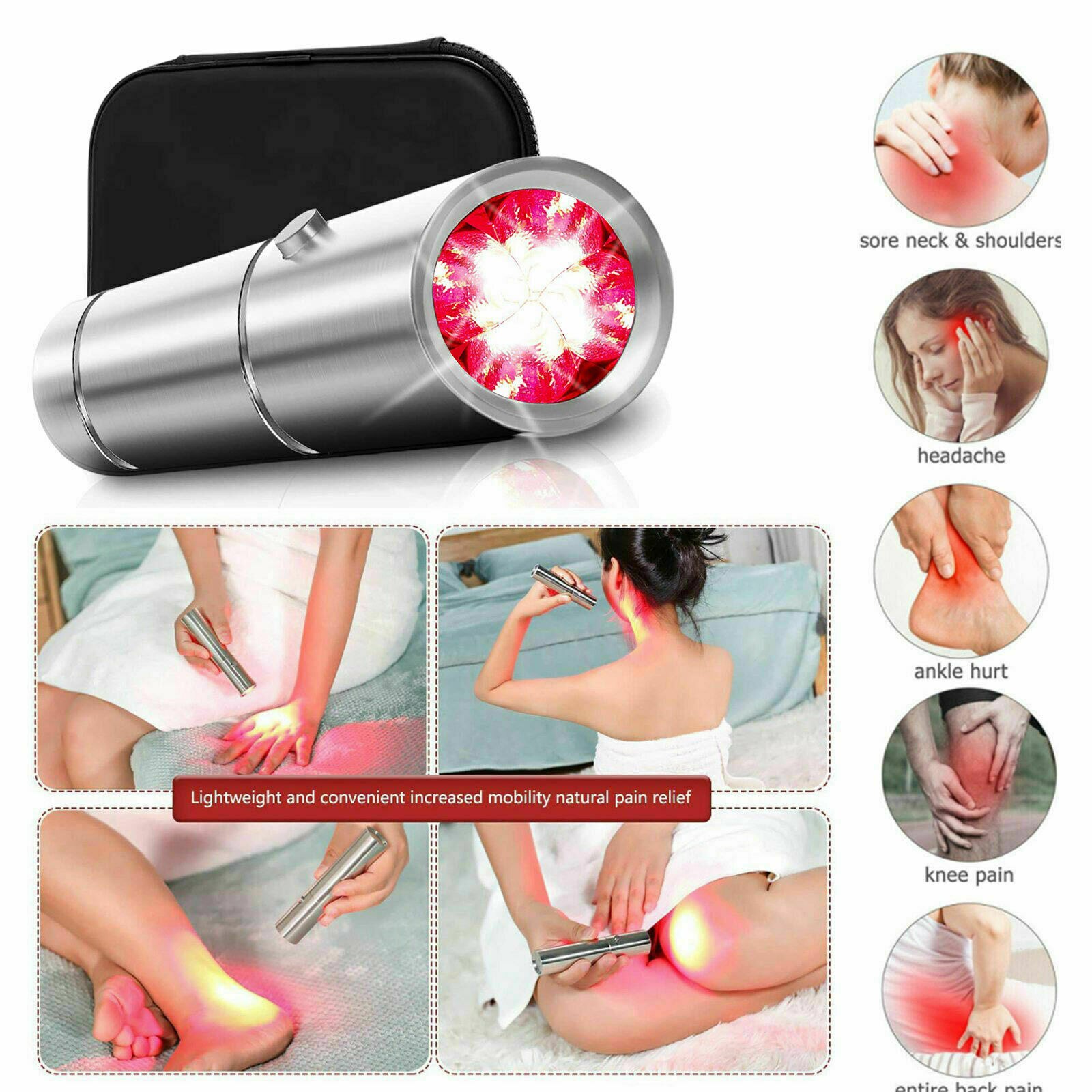 verrotten Licht Therapie Gerät-3-in-1 verrotten Infrarot 850nm für Schmerzen Linderung auf Körper, knie, Knöchel, Hände, Füße, Hunde, Muskel Steifigkeit