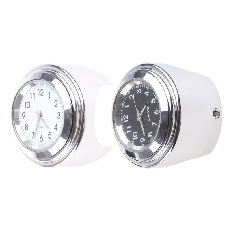 Waterdichte Motorfiets Fiets Stuur Mount Klok Horloge Aluminium Wijzerplaat Klok