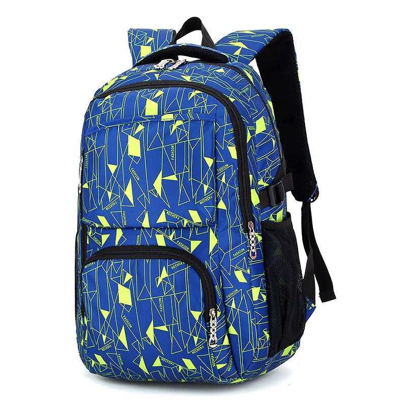 Tieners Jongens Schooltassen Meisjes Kinderen School Rugzakken Unisex Kids Nylon Rugzak Kind Boek Tas Mochila Schooltas Satchel: blue