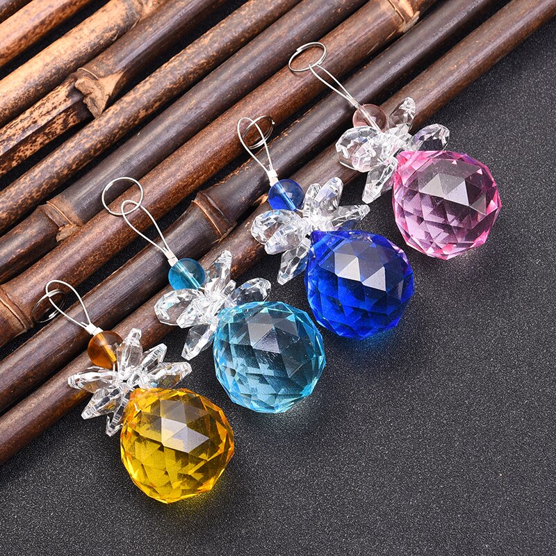 Rockcloud Glas-Deko-Anhänger – Bunte Kristall-Suncatcher Für Baum, Fenster, Hochzeit | 5 Stück