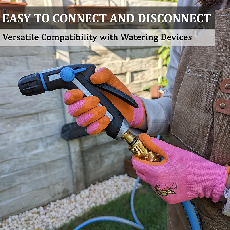 Brass Heavy Duty Water Hose Quick Connect Fittings Quick Release Hose Connector, Fit for 3/4" Gardening Hoses