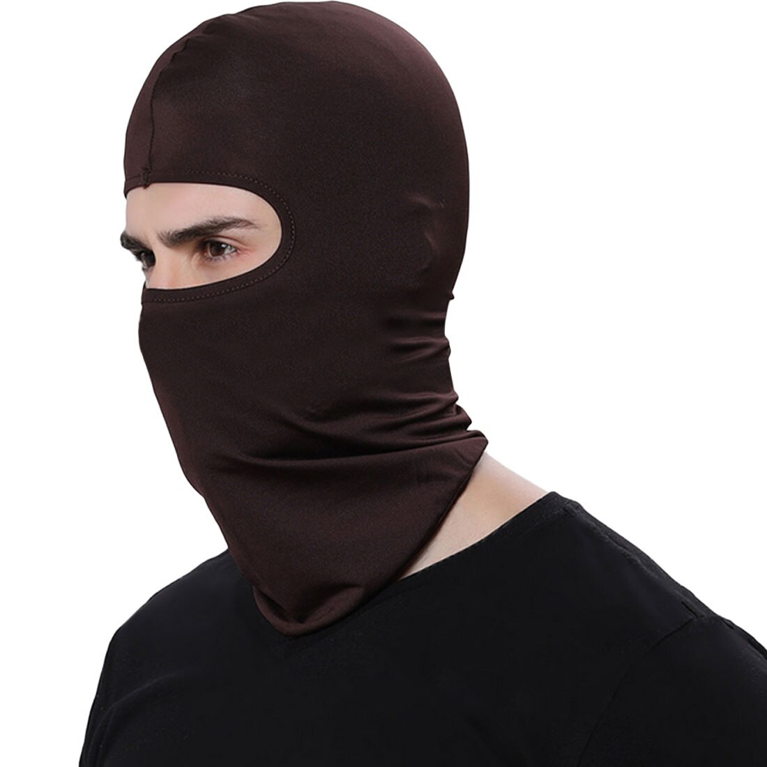 Winter Warm Ski Board Winddicht Cap Sporten Neck Gezichtsmasker Politie Fietsen Bivakmutsen Motorfiets Gezichtsmasker: Coffee