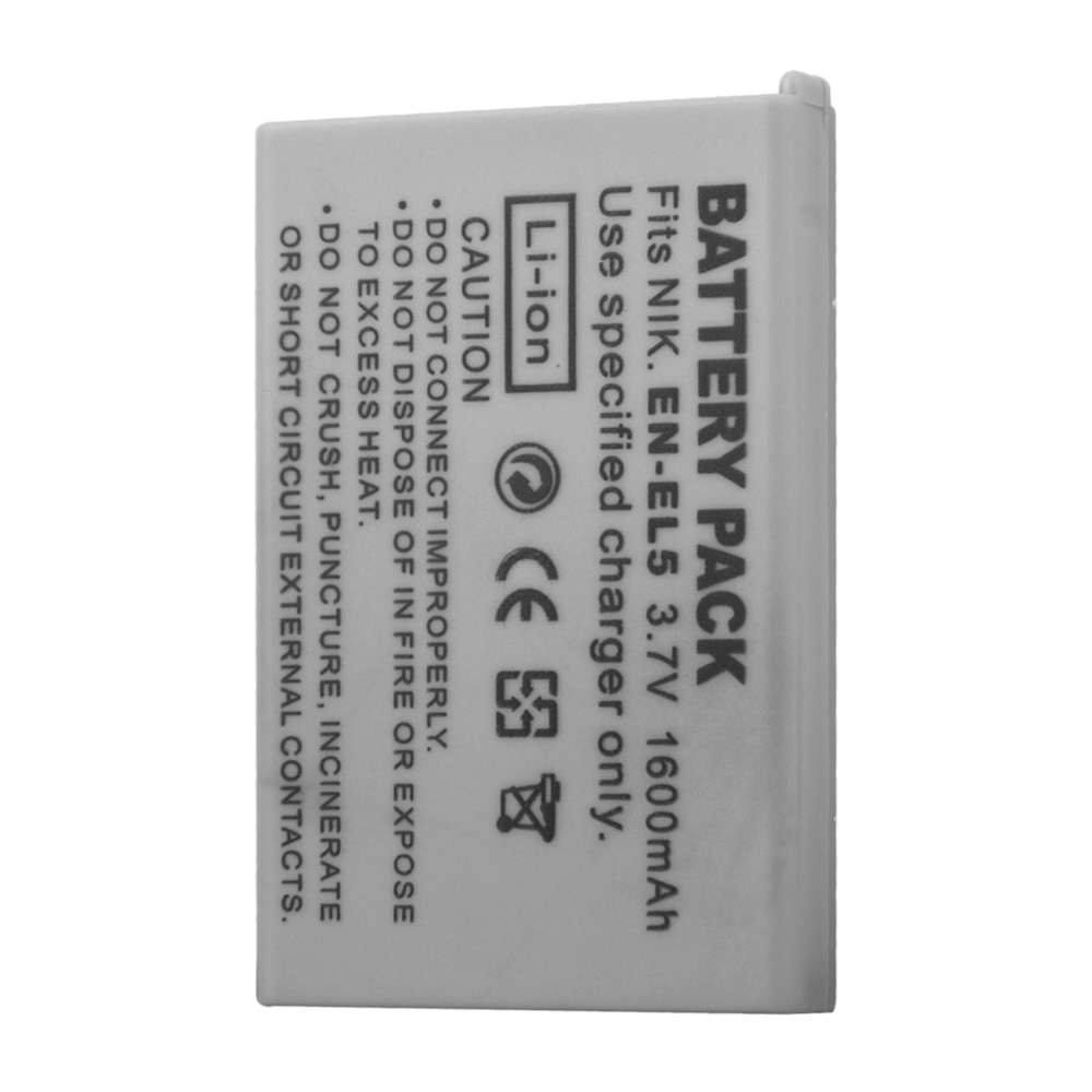 1 STÜCK 1600 mAh EN-EL5 Digitale Kamera Akku für Nikon Coolpix P4 P80 P90 P100 P500 P510 P520 P530 P5000 P5100 5200 7900 P6000