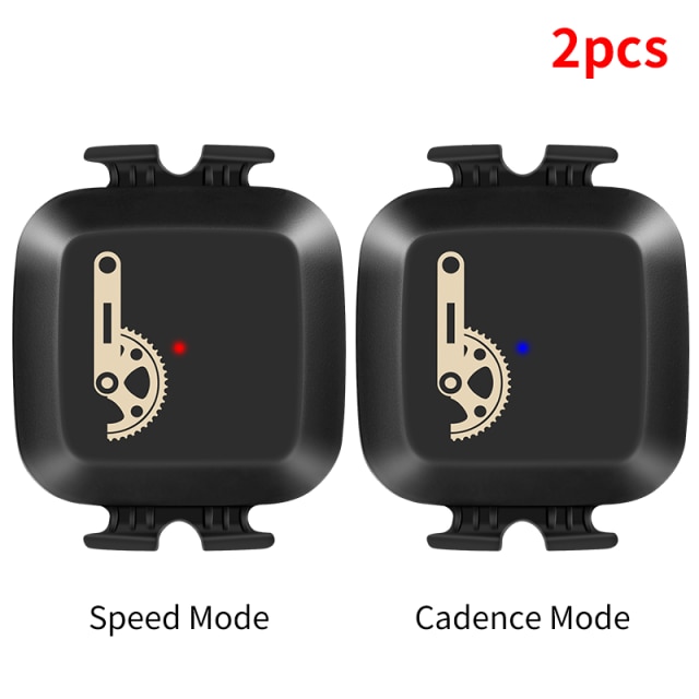 CooSpo-Sensor de velocidad/cadencia BK467 para bicicleta de carretera, dispositivo con Bluetooth ANT +, resistente al agua, Sensor de Rpm para Wahoo Garmin, GPS: 2 pcs