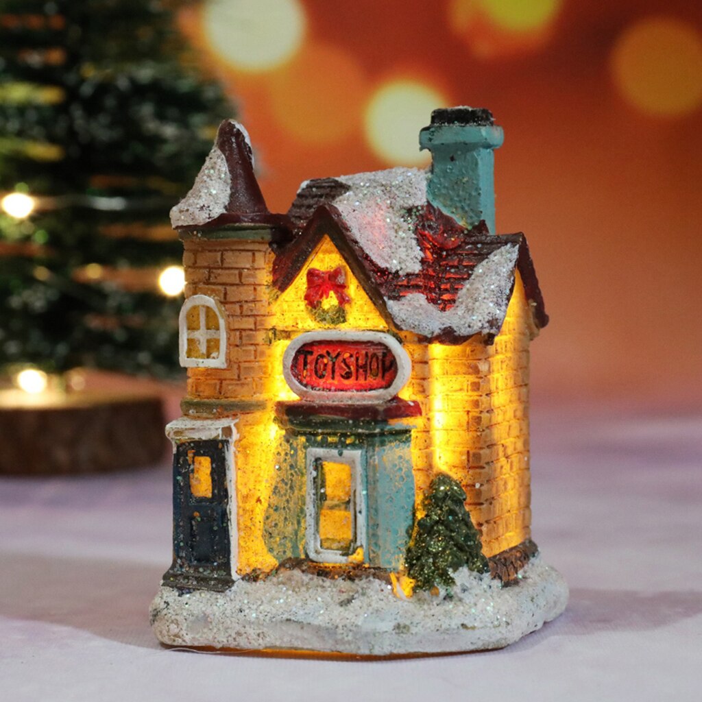 Light Up Kerst Miniatuur Ornamenten Fee Tuin Mooie Miniatuur: Style 6
