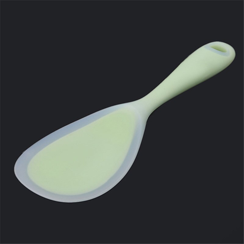 Rice Paddle Scoop Food Grade Heat Resistant Silicone Rice Spoon Heat Resistant Sushi Scoop Silicone Plastic Rice Paddle