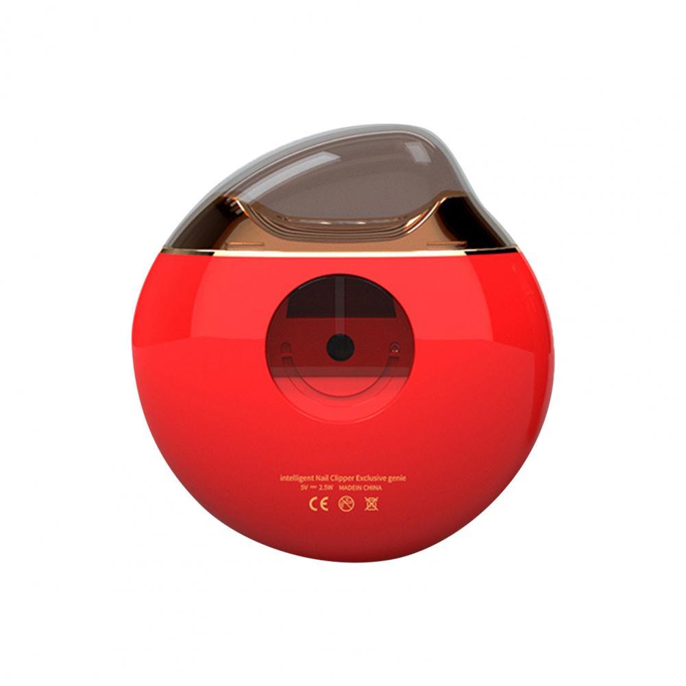 Electric Nail Clippers Ergonomic Fully Automatic Nail Debris Container Pedicure Nail Clippers for Baby: Red