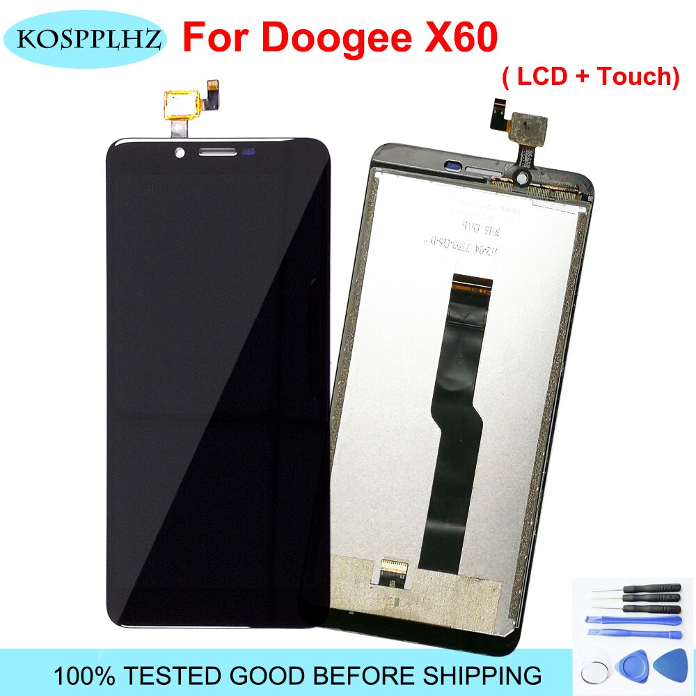 100% testé pour doogee x60L écran LCD et écran tactile assemblée 1280*640 5.5 pouces X60 L X60L LCD écran remplacement + outils