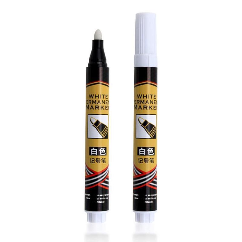 Wit Marker Pen Verf Olie Autobanden Tread Marker Graffiti Verf Waterdichte Marker Permanent Metallic Voor Banden Pen Pen n6J5