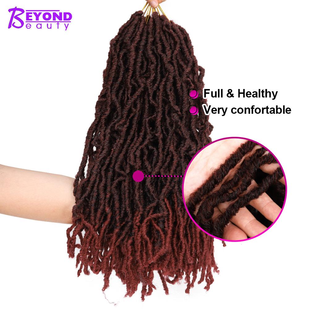 Faux Loks Häkeln Haar nu Loks Haar 18 Zoll 20 Wurzeln/Packungen Synthetische Häkeln Haar Ombre Flechten Haar Verlängerung