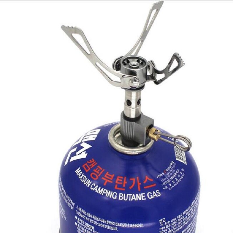 All-in-one outdoor ultra-light with aluminum alloy stove head camping stove picnic stove field compact stove