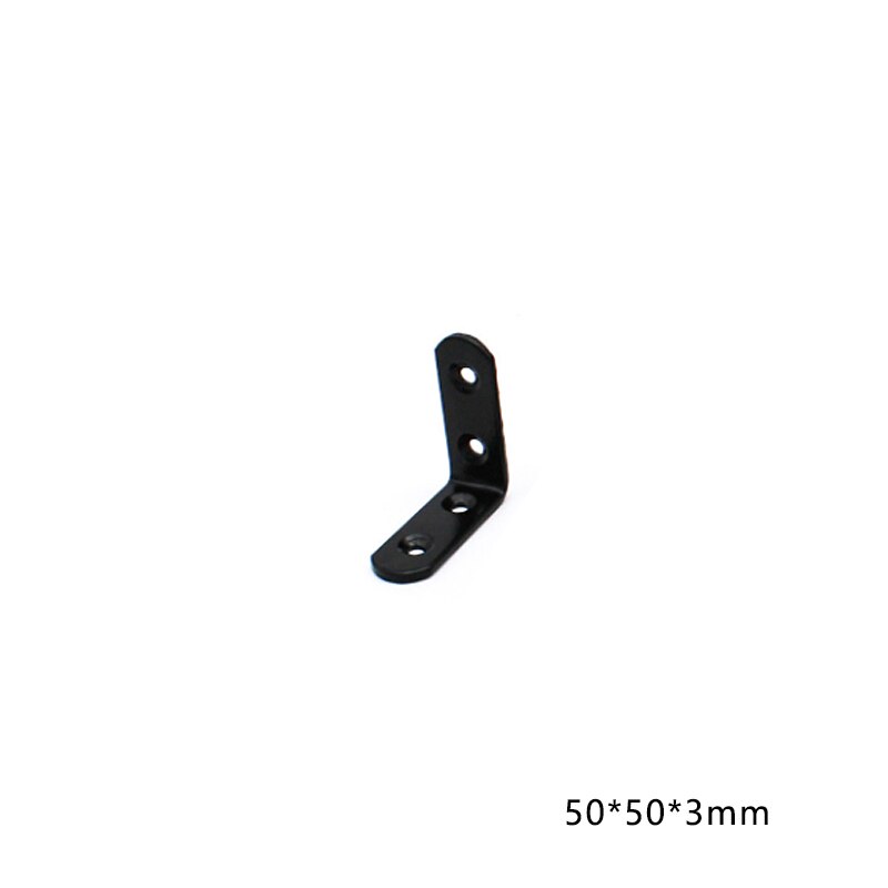 6pcs/set Thickened L-Shaped Corner Brackets 90 Degree Shelf Bracket Connector Iron Angle Code Hardware Tool Steel Corner Brace: A