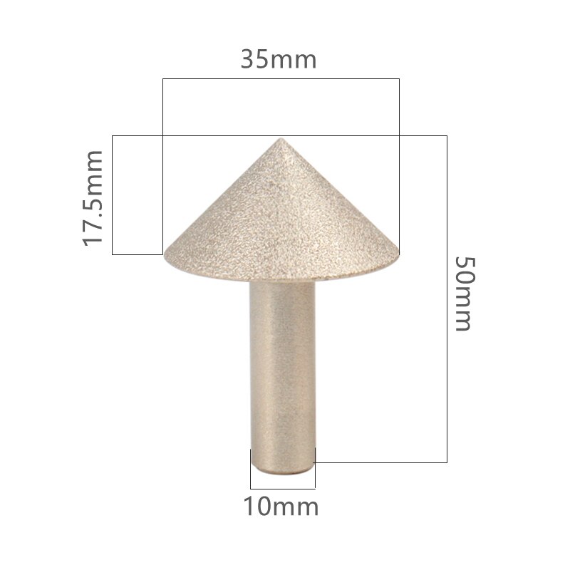 20-60mm 90 degree Vacuum Brazed Diamond Countersink Chamfering Tool drill bit For Tile Marble Granite Quartz Stone: 35mm