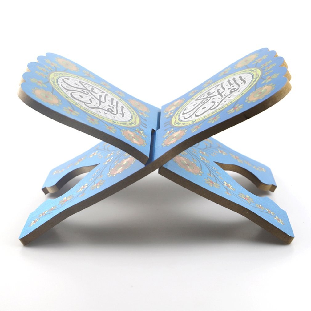 Wooden Eid al-Fitr Islamic book shelf Bible frame Kuran Quran Koran Holy Book Stand Holder Rehal Islam Home Decoration